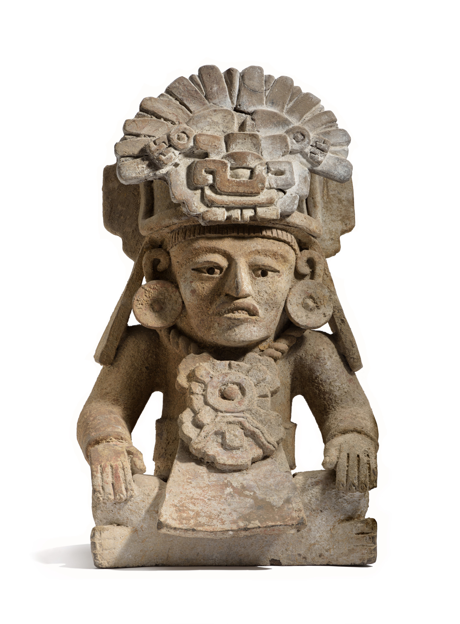 Seated Male Zapotec Figure