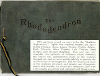 1919, and how proud we were to be the 'Studious Sophomores.' Again new students entered the class: Melba Stroupe, Annie Laurie Choate, Crettie Adams, Ruth Edwards, Ohna Triplett, Lala Triplett, Fred Hodges, and Howard Bingham. This year was very irregular; the epidemic of influenza swept America; the school was quarantined; many of the students dropped out, and we were unable to publicly to present the second issue of our magazine. But the flu passed, most of the students returned, and despite our disappointments and troubles we closed this strenuous year with a thoroughly good time and emerged with flying colors.